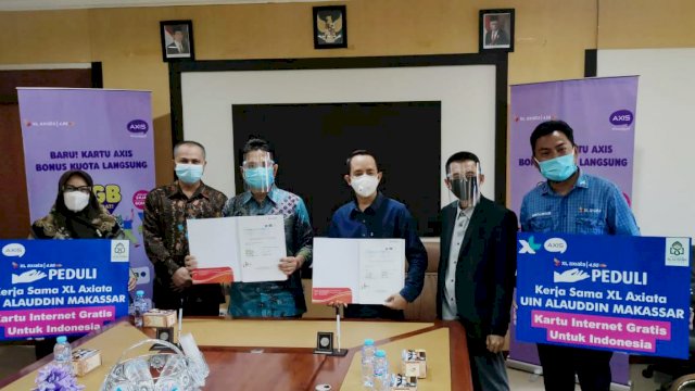 Kerjasama XL, UIN Alauddin Makassar Salurkan Ribuan Paket Kuota ke Mahasiswanya