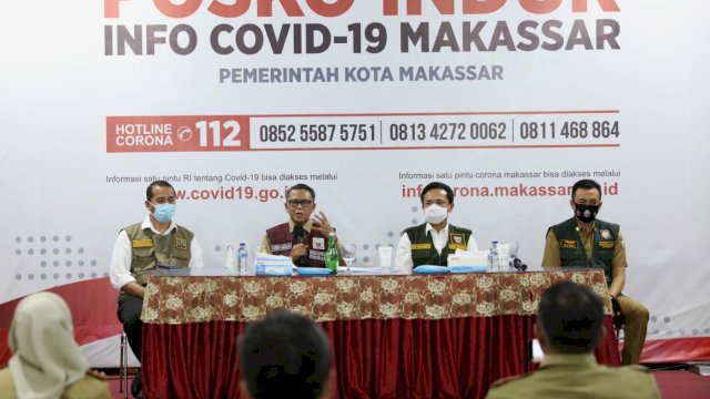 Temui Prof Rudy di Posko Covid-19, Nurdin Abdullah Minta Sinergi Diperkuat