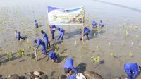 Polairud Polda Sulsel Tanam 100 Pohon Mangrove di Pelabuhan Untia