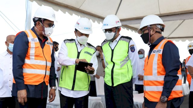 Jelang Kedatangan Jokowi, Nurdin dan Rudy Pantau Progres Tol Layang Makassar
