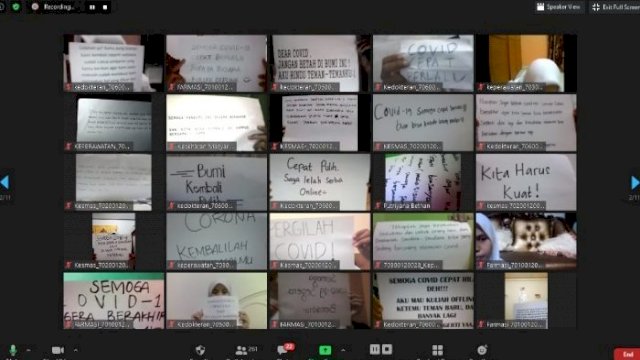Mahasiswa Baru FKIK Kampanye Cegah COvid-19