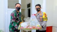 HUT TNI-75, Kapolda Sulsel Beri Kejutan Nasi Tumpeng Ke Pangkosek