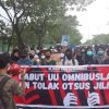 Unjuk Rasa Penolakan UU CILAKA Kembali Datangi DPRD Sulsel