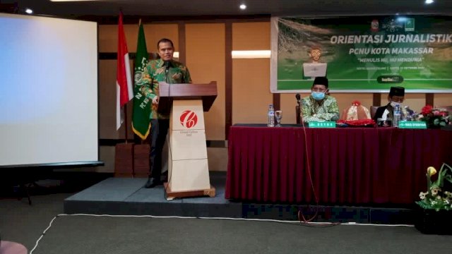 Buka Orientasi Jurnalistik, Ismail Hajiali Minta Warga Nahdliyin Edukasi Warga Soal Covid