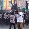 Kader HMI Unjuk Rasa Tolak UU Cilaka  di DPRD Sulsel
