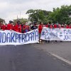 Mahasiswa Makassar Serukan Cabut UU Cilaka dan Turunkan Jokowi-Amin
