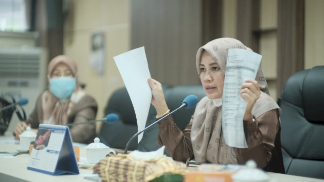 Wakil Ketua DPRD Kota Makassar, Andi Suhada Memimpin Rapat Bamus Pembatalan Jadwal Paripurna KUA PPAS APBD P Kota Makassar 