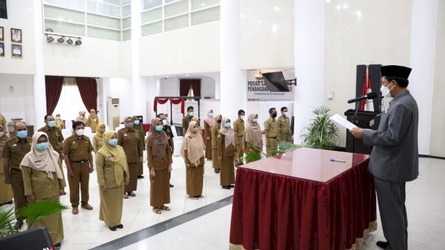 Lantik Pejabat Fungsional,  Rudy Minta Kerja Ekstra Lawan Pandemi