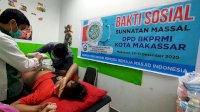 BKPRMI Makassar Sunat Ratusan Anak Tidak Mampu di Kota Makassar