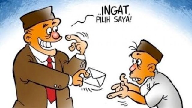 Ilustrasi politik uang. FOTO: JP
