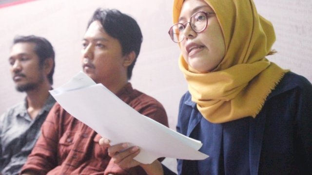 Konferensi Pers Akhir Tahun 2020 LBH Makassar.