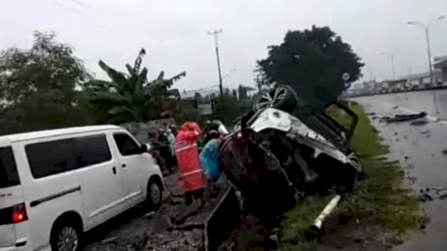 kecelakaan di Tol Sutami Makassar