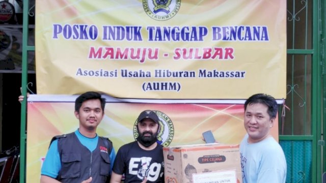 Peduli Korban Gempa Sulbar, AUHM Bersama Sapma PP Sulsel Dirikan Posko Bantuan Bersama
