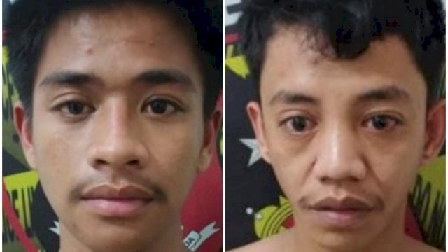 Pelaku begal yang memarangi tangan korbannya di Makassar.