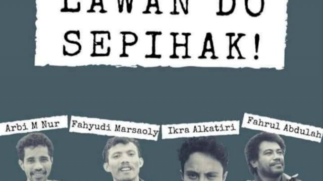 Empat mahasiswa yang di-DO dari UNKHAIR Ternate || TROTOAR