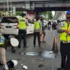 Mobil Tronton Tabrak Pengendara Motor Tewas di Tempat Pas Bawah Jembatan Layang Pettarani Makassar