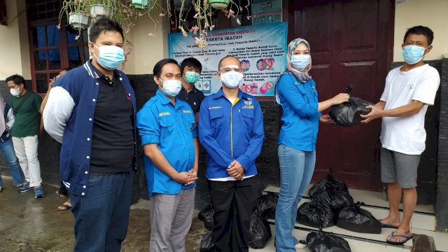 KNPI Sulsel, GAMKI dan GMKI Bagi Sembako ke Panti Asuhan, Gereja, dan Asrama Mahasiswa