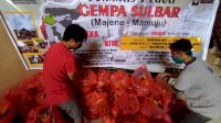 Jurnalis di Sulsel Salurkan Ratusan Paket Logistik untuk Korban Gempa Sulbar