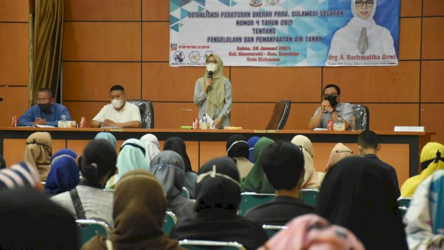 Anggota DPRD Sulsel, Rachmatika Dewi Melakukan Sosialisasi Perda Pemanfaatan Air Tanah