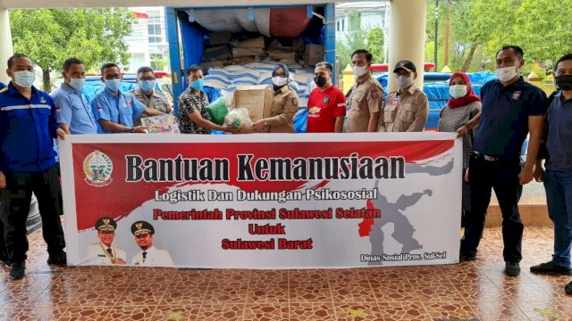 Dinas Sosial dan Pokja Bunda PAUD Sulsel Kolaborasi Bantu Korban Gempa Sulbar