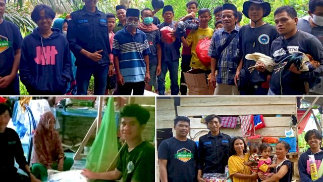Penyerahan bantuan kepada para pengungsi gempa sulbar, oleh FKMM, Kamis (4/2) | trotoar.id