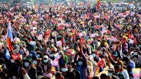 Pasca Pemerintah Myanmar Digulingkan, Kini Ribuan Orang Demo Dukung Kudeta Militer, Meski Dikecam PBB