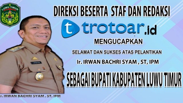 Wakil Buapti Luwu Timur Irwan bachri Syam