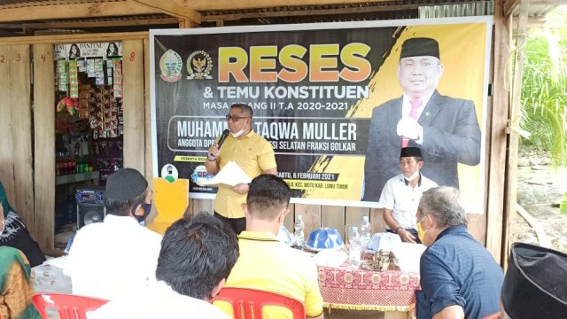 Warga Luwu Timur Usulkan Beberapa Hal ke Taqwa Muller Saat Reses