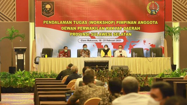 Workshop DPRD Sulsel Terkait pendalaman Fungsi dan TUgas Anggota dan Pimpinan DPRD Sulsel