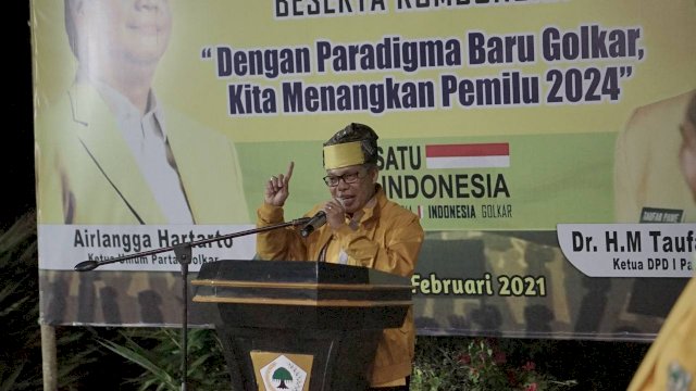 Ketua DPD I Golkar Sulsel Taufan Pawe