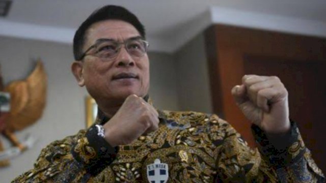 Ketum PD KLB, Moeldoko, pasang tinjunya, (ist).