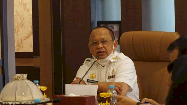 Saat Sekda Jeneponto menerima kunjungan Ombudsman RI Sulsel, di ruang kerja Sekda Jeneponto, Sulsel, Rabu (3/3) | Hms.