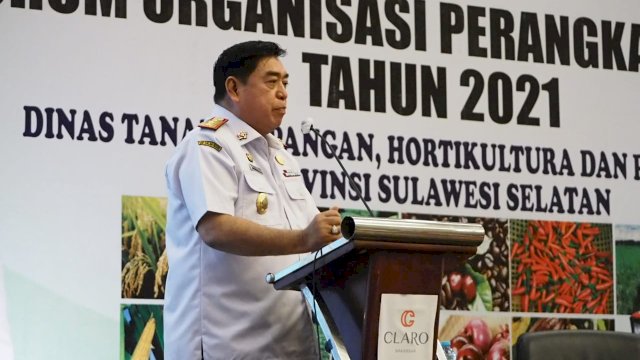 Sekprov Buka Forum OPD Tahun 2021 Dinas Tanaman Pangan, Holtikultura dan Perkebunan Sulsel