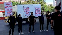 Kedatangan Presiden Disambut Pengunjuk Rasa, GAM: Jokowi Gagal Total, Pulang!!