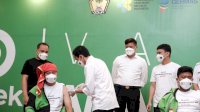 Bupati Gowa Vaksin Ratusan Gojek, Satu-satunya di Indonesia