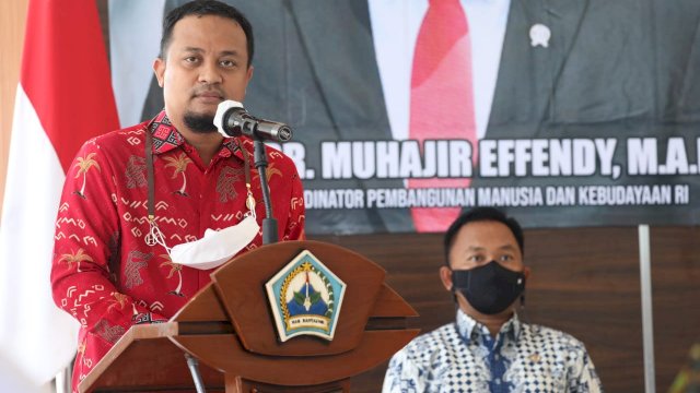Andi Sudirman Sulaiman Dampingi Menko PMK Resmikan Pusat Penanggulangan Gizi Terpadu