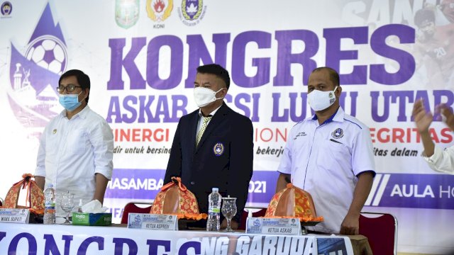 Wakil Bupati Luwu Utara Suaib Mansyur Menghadiri Kongres PSSI ASKAB  