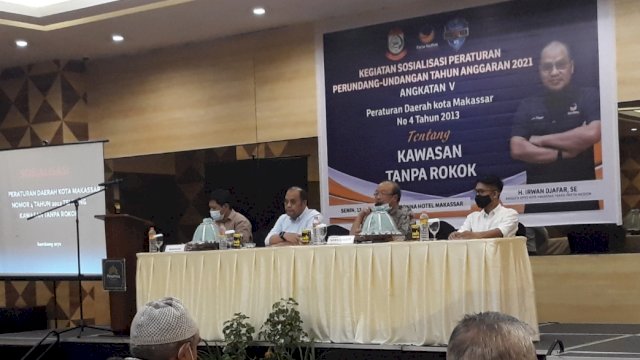 Legislator NasDem Irwan Djafar Sosialisasi Perda Kawasan Tanpa Rokok