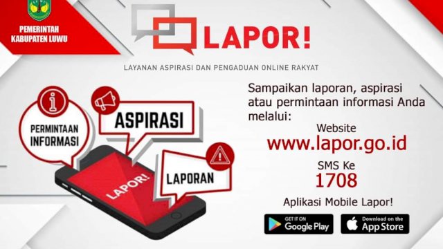 Pemda Luwu Launching Aplikasi Lapor