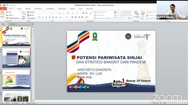 Di Hadapan Sandiaga Uno, Bupati Sinjai Paparkan Potensi Wisata