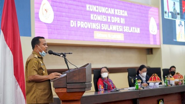 ASS Terima Rombongan Komisi X DPR RI di Kantor Gubernur Sulsel