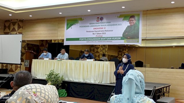 Fasruddin Rusli Sosialisasi Perda Penyelenggara Bantuan Hukum