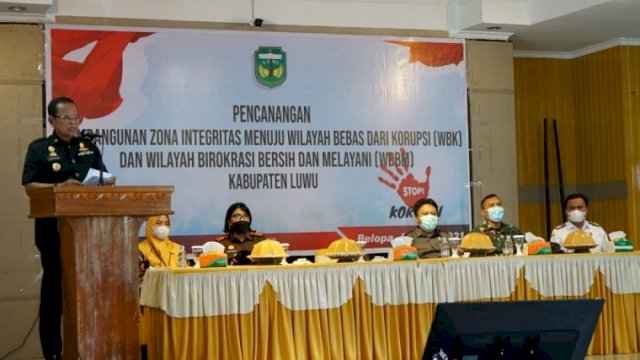 Empat OPD Pemkab Luwu Jadi Pilot Project Pencanangkan Pembangunan ZI Menuju WBK dan WBBM