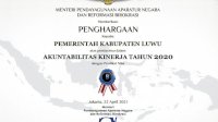 Naik Peringkat, Pemda Luwu Raih Penghargaan Sakip