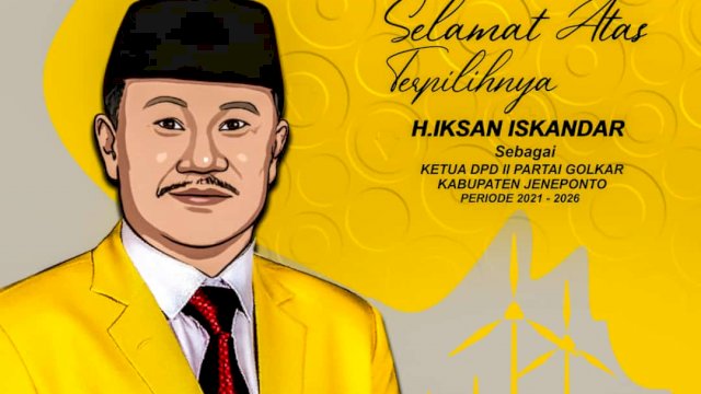 Iksan Iskandar Ketua Golkar Jeneponto