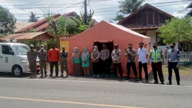 Posko Penyekatan Perbatasan Sinjai-Bone Dijaga Ketat Petugas