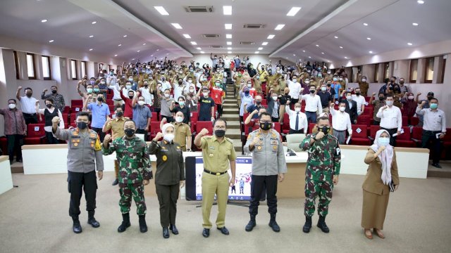Rakor jajaran Pemerintah Kota Makassar dan Forkopimda.