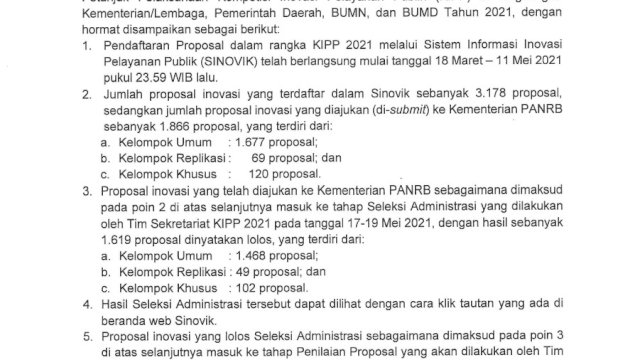Awal yang Baik. 6 Inovasi Luwu Utara Lolos Seleksi Administrasi KIPP Tingkat Nasional