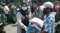 Kodim 1424 Sinjai Launching Tagline ASR dan Berbagi Sembako, Wabup: Sinergitas Harus Dipertahankan