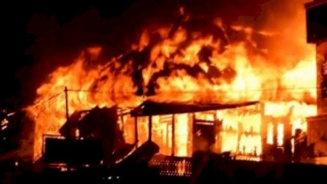 Ilustrasi sebuah kebakaran.